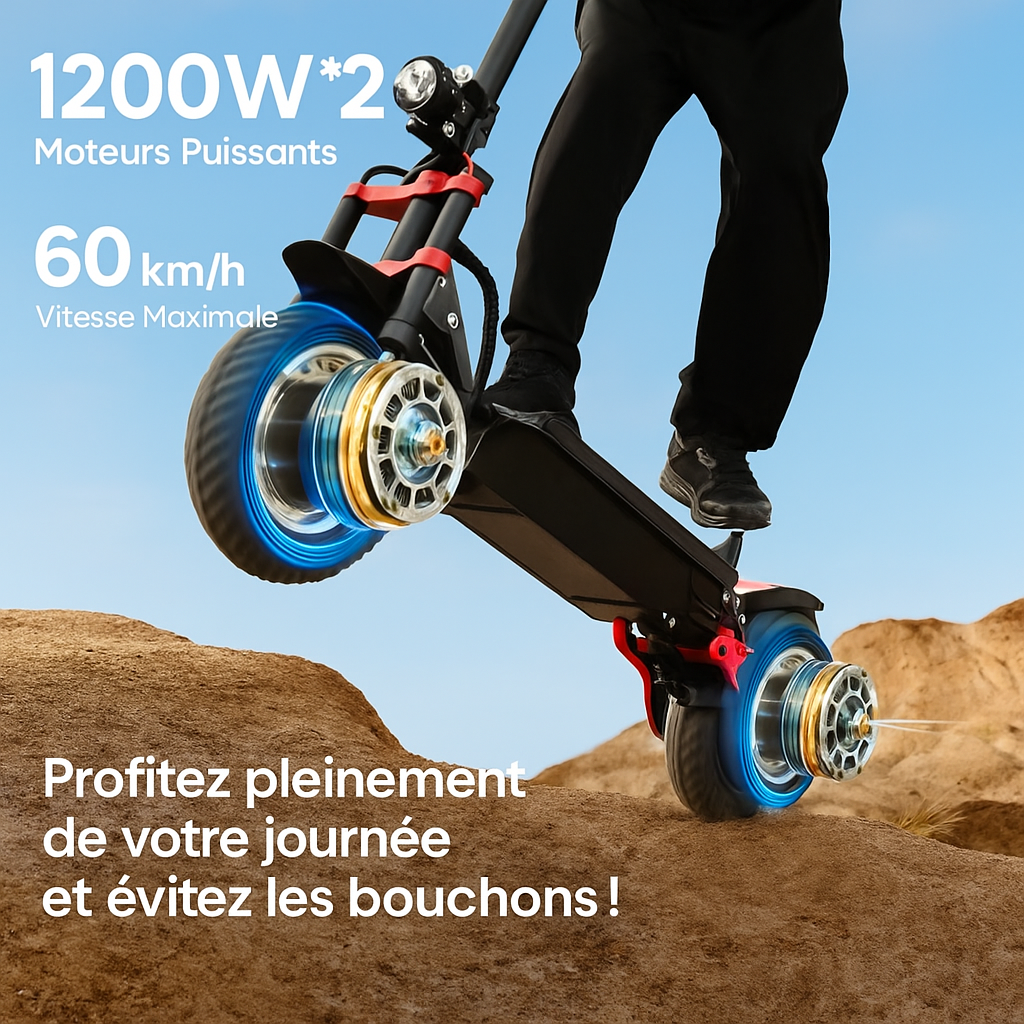 Trottinette Électrique Tout-Terrain 2400W