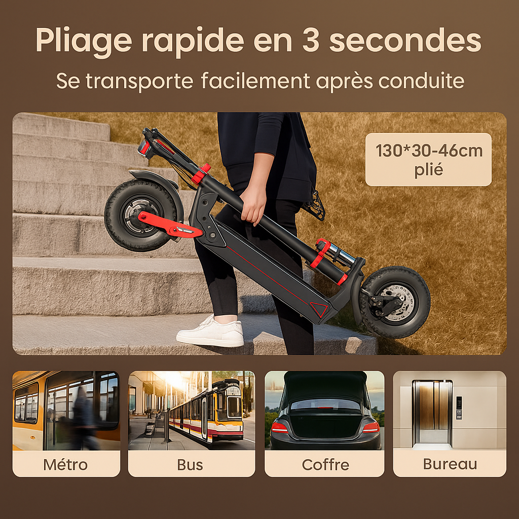 Trottinette Électrique Tout-Terrain 2400W