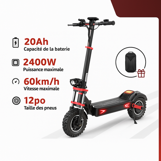 Trottinette Électrique Tout-Terrain 2400W