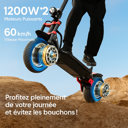 Trottinette Électrique Tout-Terrain 2400W