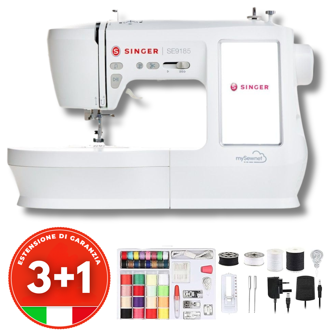 Cucitrice SINGER® 3 in 1: Cuce, Ricama e Ripara Qualsiasi Tessuto